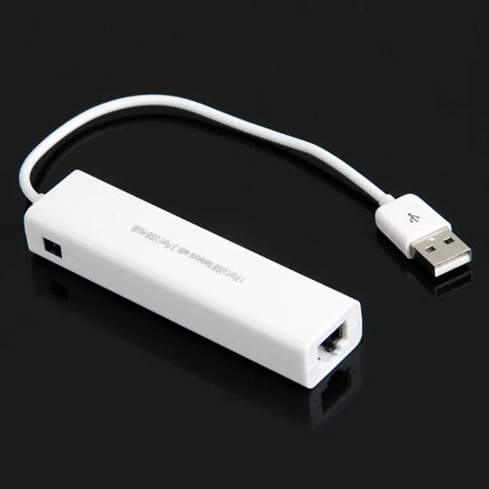 Высокоскоростной белый USB к RJ45 Lan карта Ethernet сетевой адаптер кабель+ 3 порта концентратор с CD драйвером для Win 8 7 XP