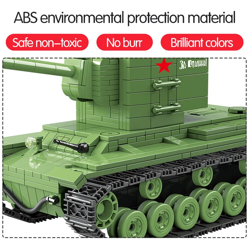 Дешево 818 шт, военные, советские, русские, KV 2, танковые строительные блоки, legoingly, танковый город WW2, солдат, полиция, оружие, Наборы Кубиков, игрушки д...