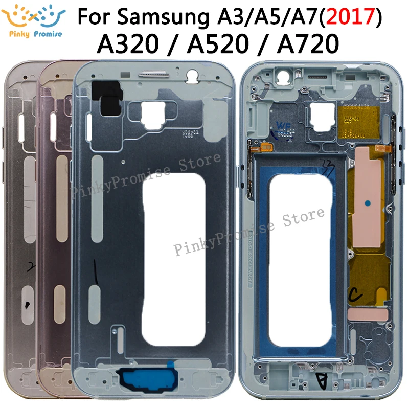 Средняя рамка ободок для Samsung Galaxy A3 A5 A7 A320 A520 A720 2017 версия корпус среднего шасси с