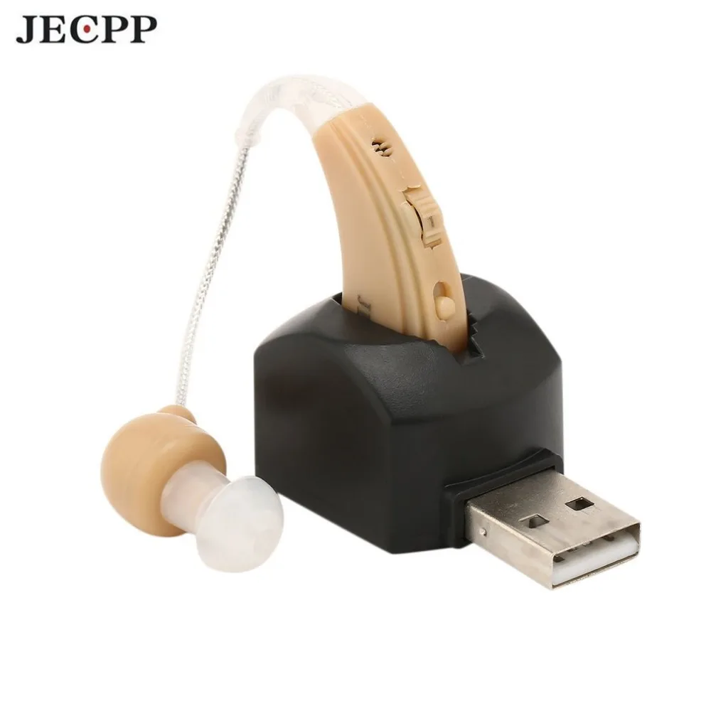 

Digital Hearing Aids Invisible Rechargeable Sound Amplifier Volume Control with Soft Ear Tips Hearing Aid for the elderly deaf