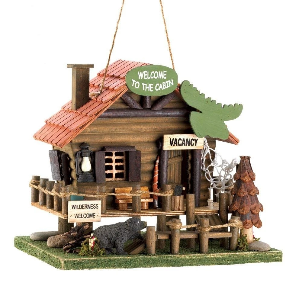 

Welcome To The Cabin Birdhouse