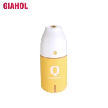 

GIAHOL 150ml USB Protable Car Q Bottle Air Humidifiers Mini Mist Maker Aromatherapy Diffuser LED Night Light for car Home Office