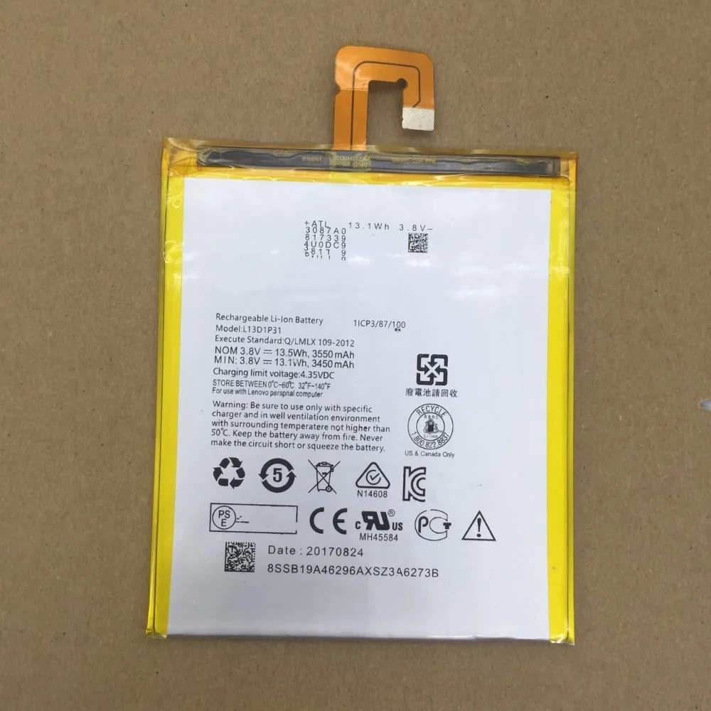 Новый аккумулятор L13D1P31 для Lenovo Pad A3500 S5000 S5000-H tab 2 A7 A7-30 A7-10F | Мобильные телефоны и