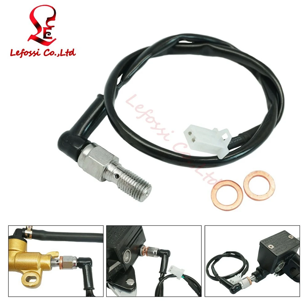 Motorcycle Parts M10x1.25mm Hydraulic Pressure Brake Light Switch Banjo