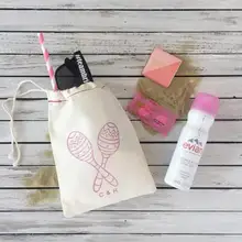 Изготовленный На Заказ Погремушки латиноамериканских танцев свадьбы набор от похмелья, день рождения ребенка, Подарочная Добро пожаловать сумки девичник подол прием гостей в доме Невесты Подарочный пакет