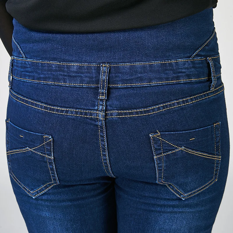 Lguc.H High Waist Jeans Women Large Size Push Up Mom Jeans Denim Pants Plus Size Ladies Stretch Trousers 2019 Blue 26 XS 40 32