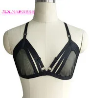 bra and panty Women Sexy Lingerie Harness Set Elastic Strap Crop Top Body Cage Goth Pentagram UnderPants Adjustable Bondage Body Harness plus size bra and panty sets