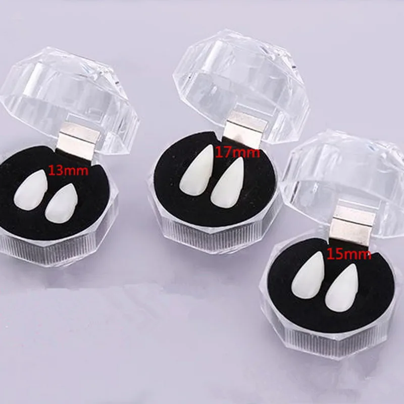 Ужасающие зубные протезы для вампира 1 пара костюм косплея на Хэллоуин зубы зомби