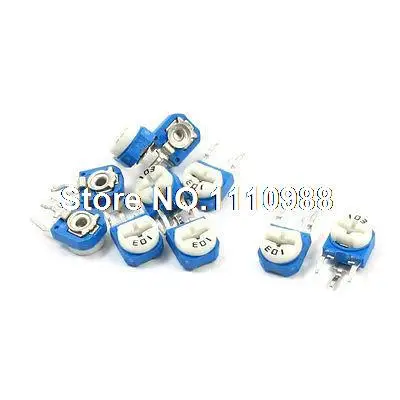 

10Pcs DVD VCD 10K Ohm Pot Potentiometer Top Adjustable Resistor WH06-2