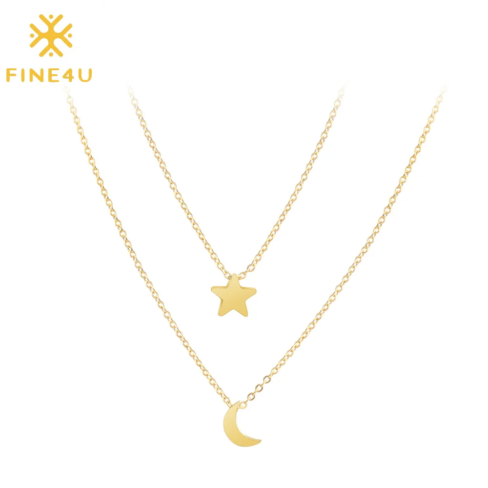 gold necklace with little stars