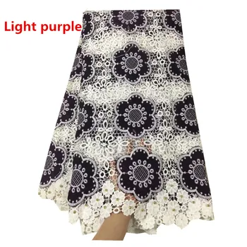 

2018 African Lace Fabric With Beads Milk Lace Embroidered High Quality Nigerian Lace For Wedding Dresses lc65-188