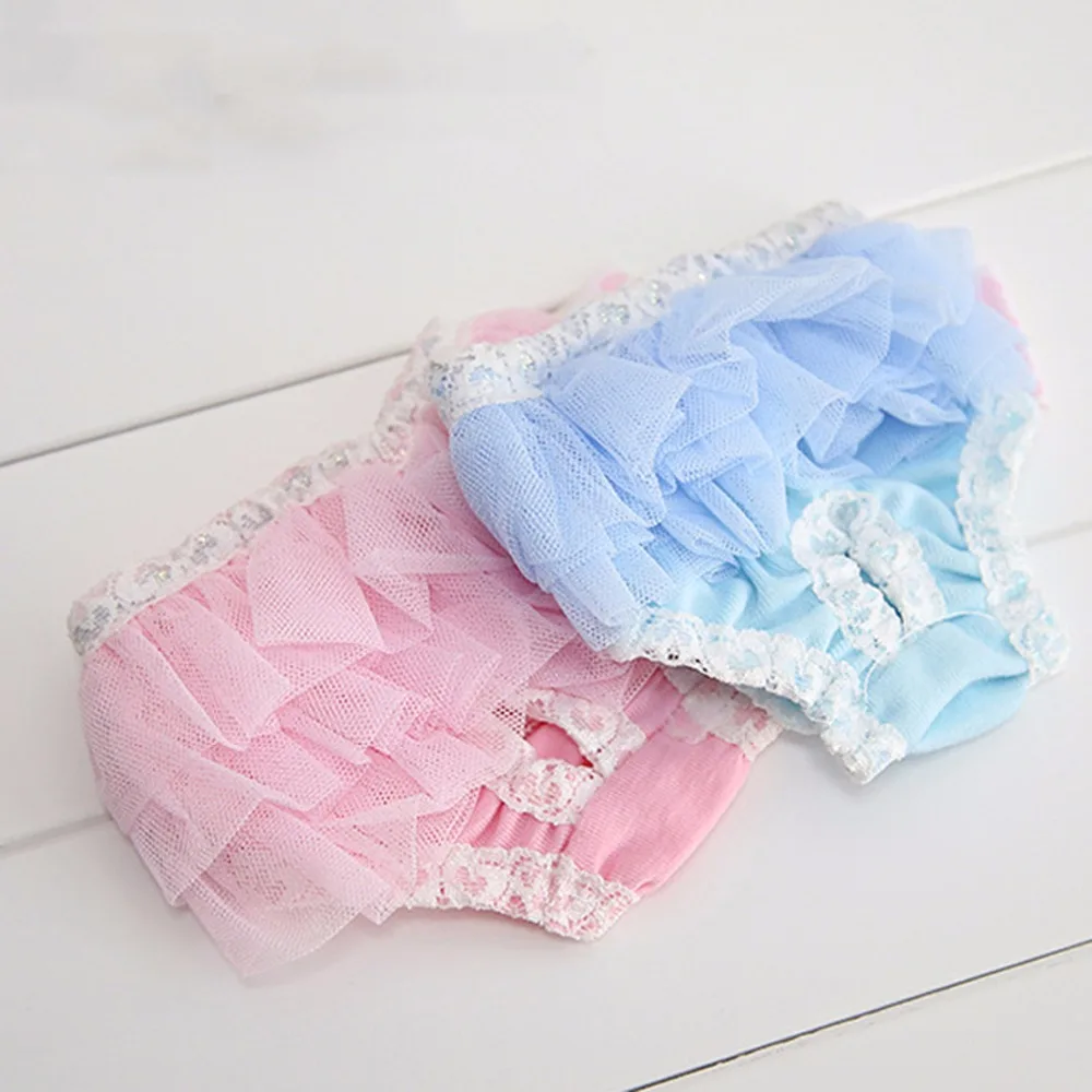 

Cute Pet Dog Panty Multi-layer Net Yarn Pants Sanitary Pants Underwear Cute Hygienic Pant Short Cotton Pet Physiological Panties