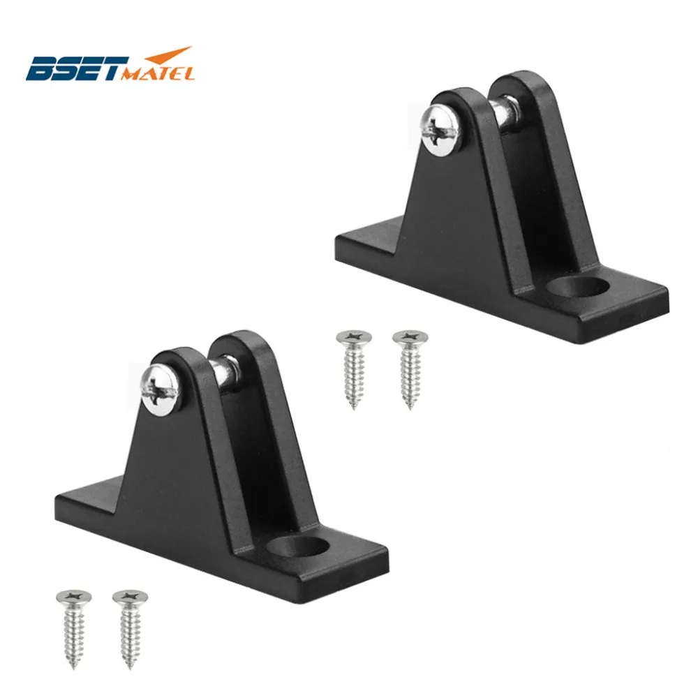 Black Nylon Deck Hinge Mount Bimini Top Fitting for Kayak Boat Canoe Marine