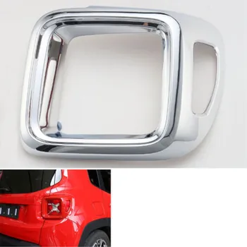 

2pcs Silver Chrome ABS 6 Color Rear Tail Light Lamp Cover Frame Trim For Jeep Renegade 2015-2016 Decor Protection Car Styling