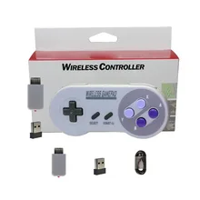 XBERSTAR 2.4GHZ Wireless Gamepad Joypad Joystick Controller for NES (SNES)Super Nintendo Classic MINI Console Gaming Accessories