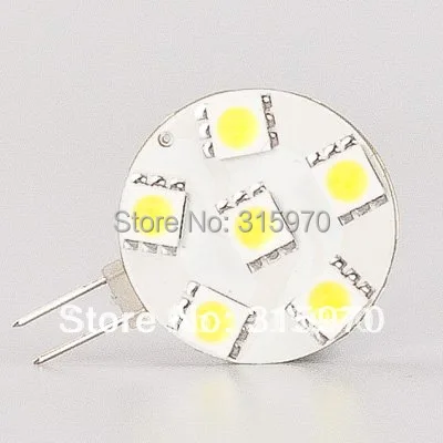 

Free Shipping 6LED SMD 5050 G4 LED Light Round Board Bulb 1W White And Warm White Replace The Halogen 15W 12VDC 20pcs/lot