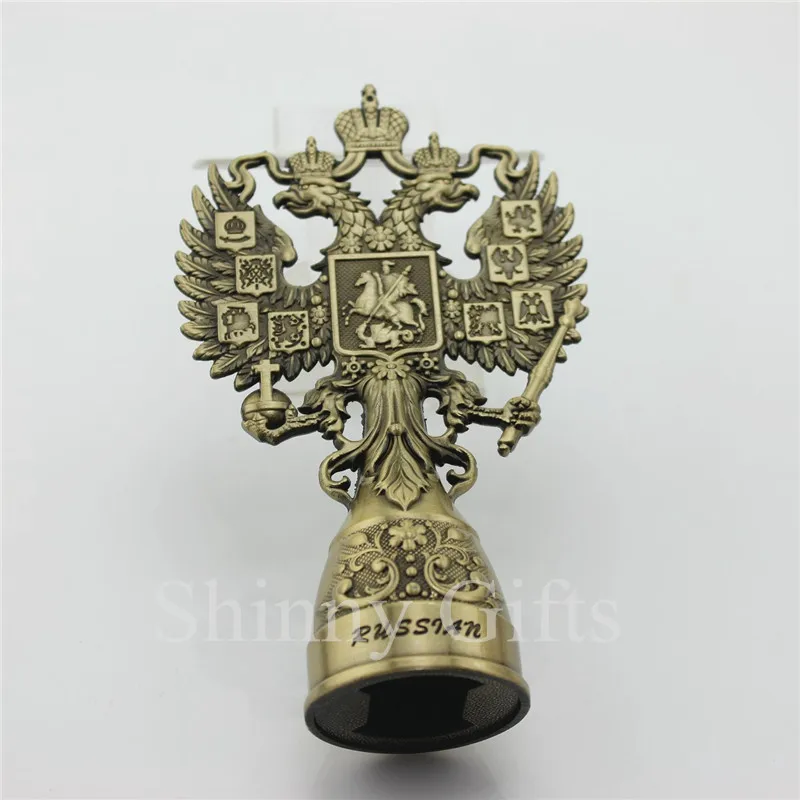 

Vintage Russia Style 3D Double Eagle Metal Beer Bottle Opener