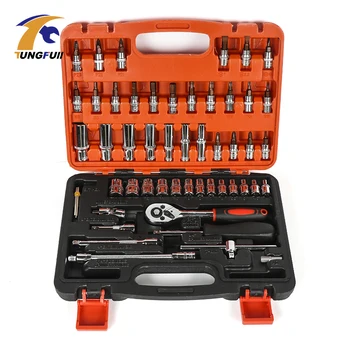 

TUNGFULL Screwdriver Spanner Socket Set Car Repair Tool Ratchet Wrench Set Combination Bit Set Repair Tool Kit Automobile