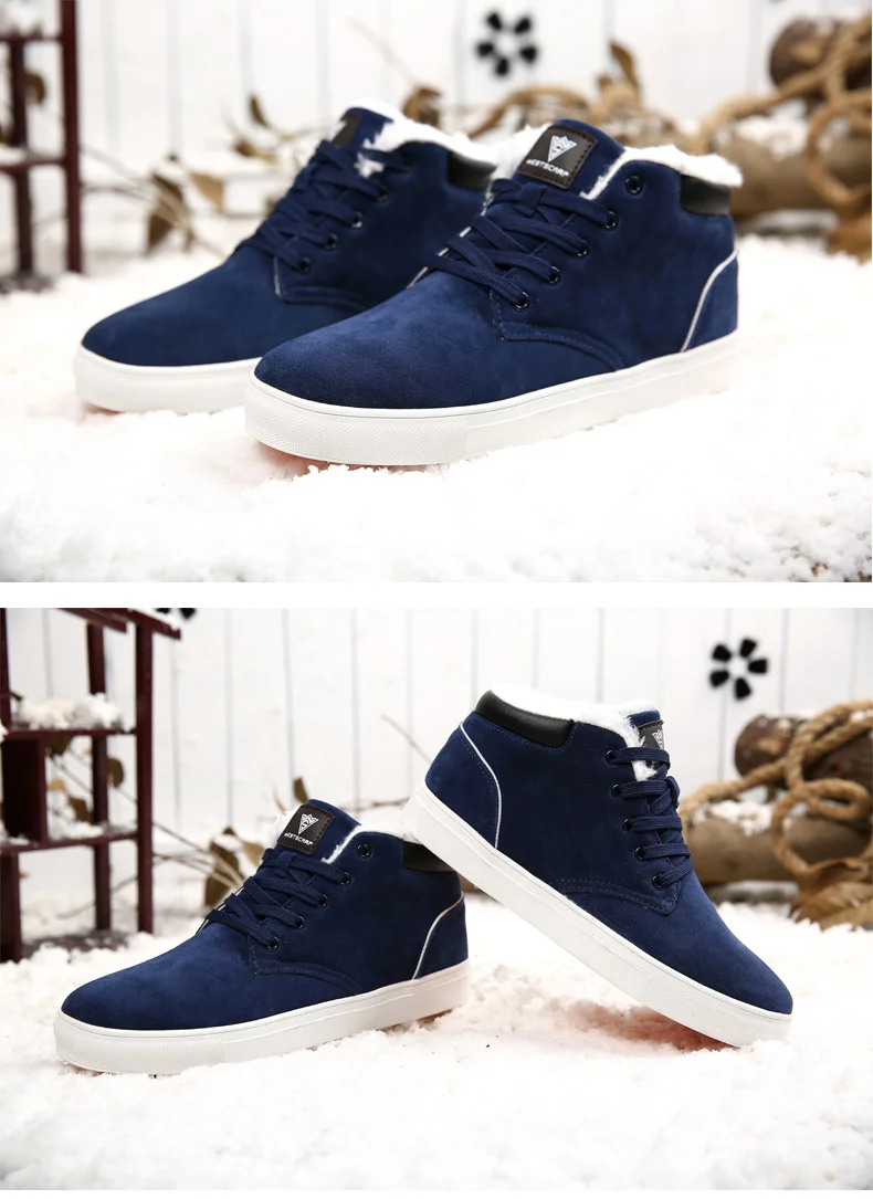 DESERT RAM Brand Men's Winter Shoes Man Big Size Sneaker Mens Ankle Suede Boots Men Boot Warm Fur Male Classic Casual Snow Bot (4)