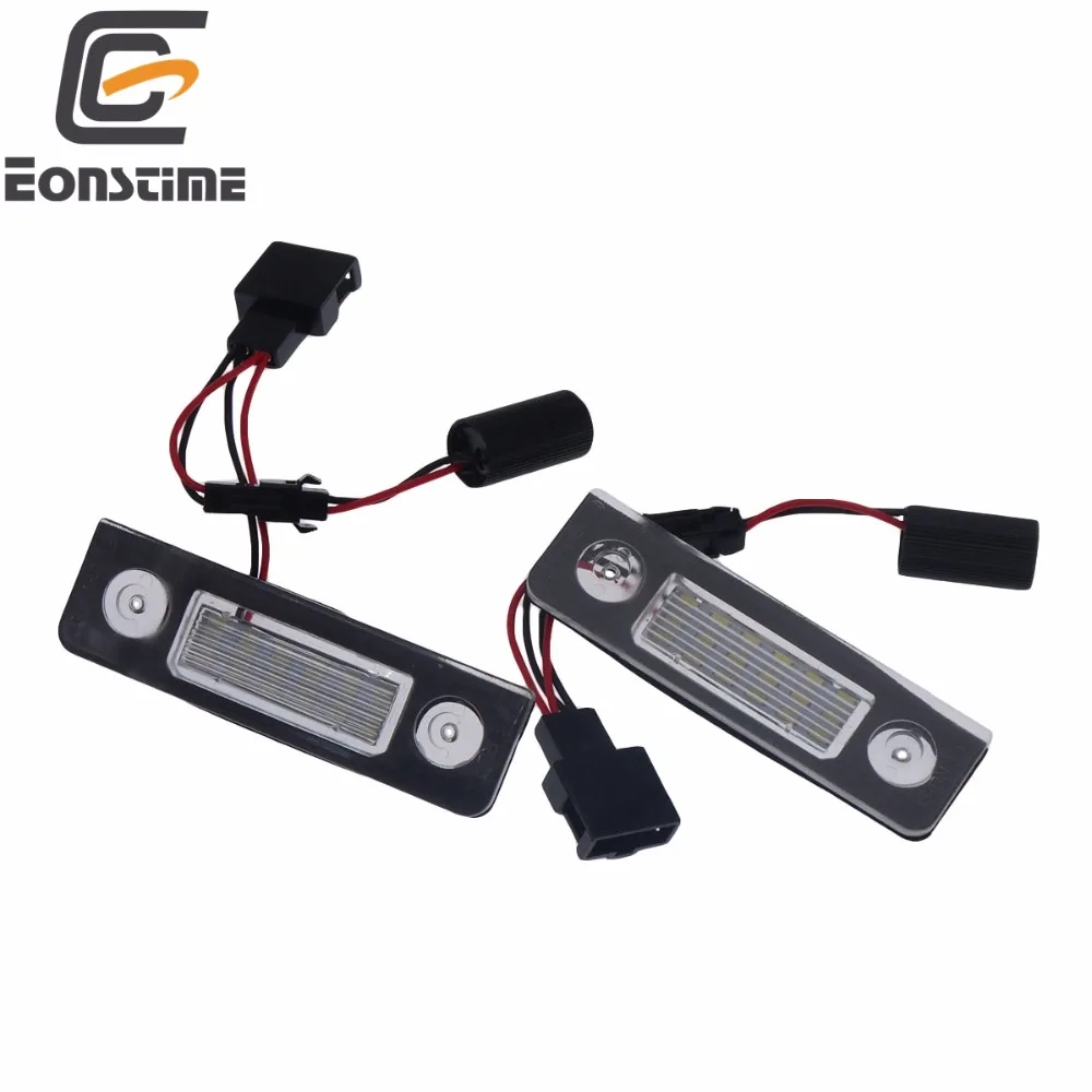 Eonstime 2PCS 18 LED License Plate Light font b Lamp b font for Skoda Octavia II