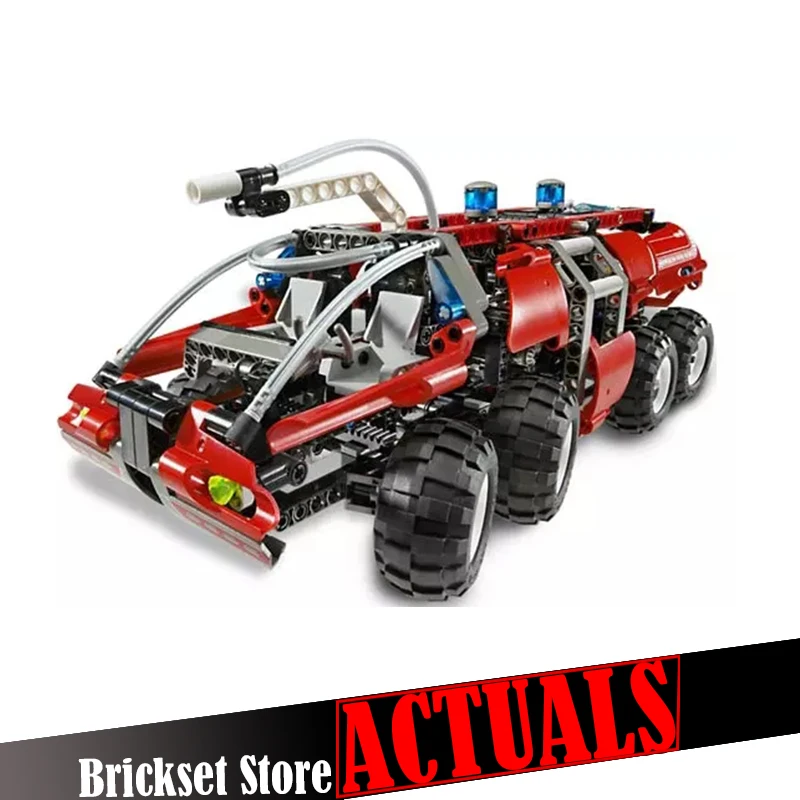 

Lepin 20042 674Pcs Genuine Changing Technic Series The Airport Fire Truck Set Educational Building Block Bricks Toy for children