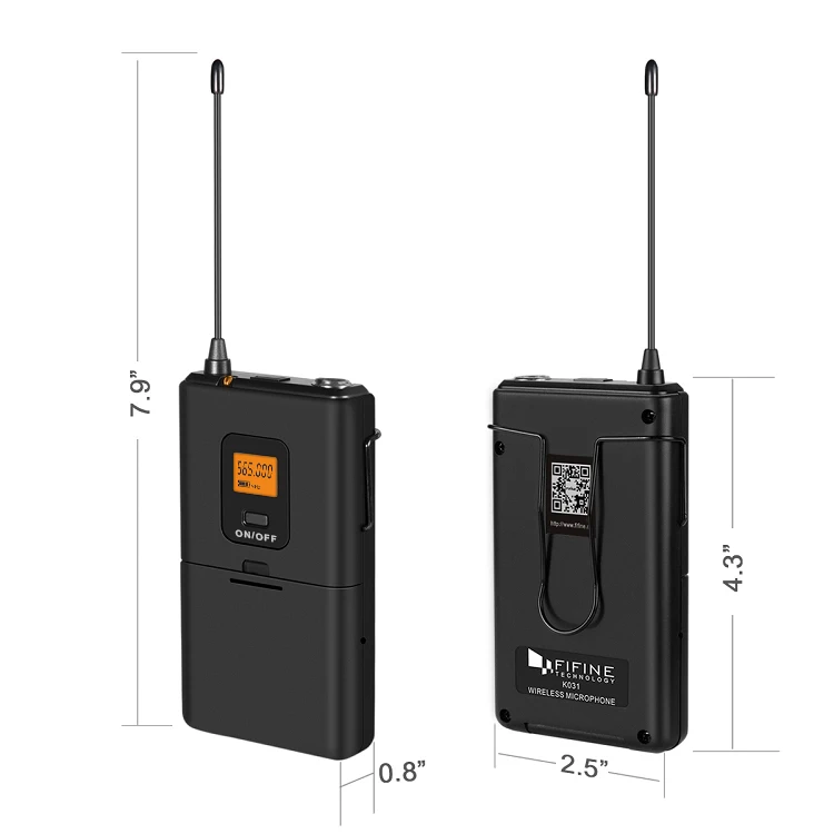 Micro-cravate, Mini micro à revers et récepteur Portable