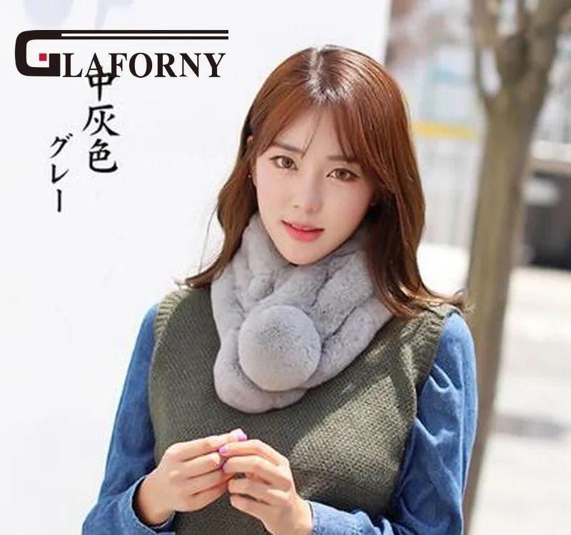 Glaforny 2018 New winter beaver rabbit wool scarf collar lady winter warm fur scarf otter rabbit hair collar set wholesale Glaforny 2018 New winter beaver rabbit wool scarf collar lady winter warm fur scarf otter rabbit hair collar set wholesale