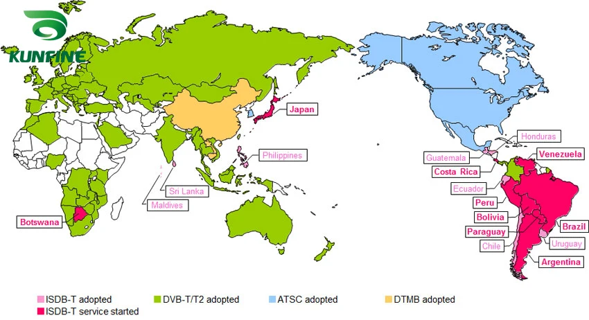 12 V-24 V автомобиль ISDB-T цифровая ТВ-приставка полный моментальный с двумя антенна тюнера KF-V8008