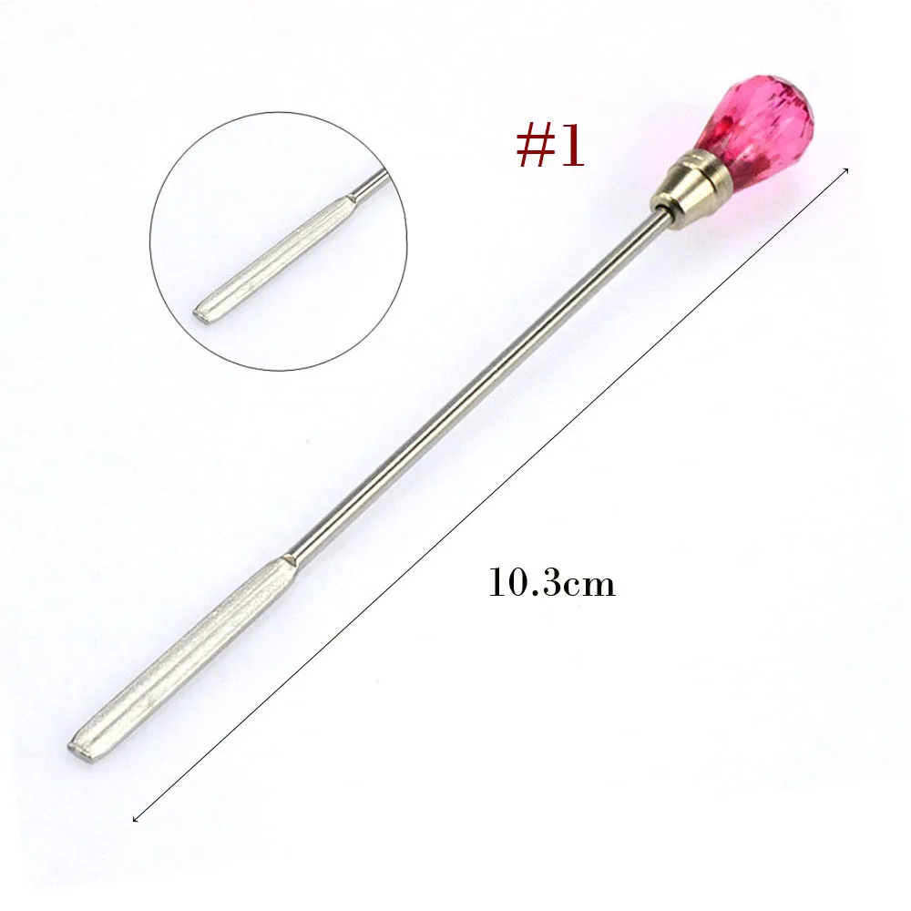1 шт ногтей палочка для перемешивания инструмент акриловая пудра UV гель для ногтей ложка акриловые Pen расставить Маникюр блеск приспособление для украшения LA320