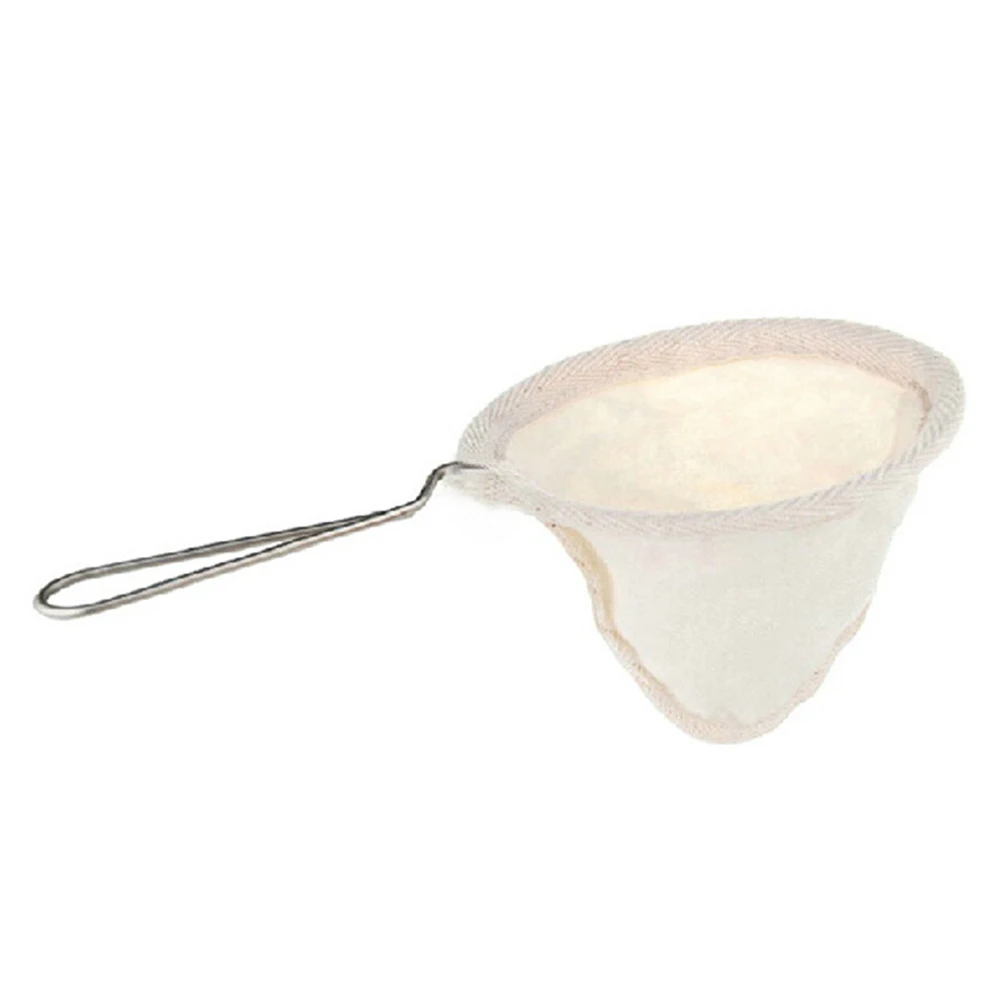 Bolsa de filtro de café reutilizable, colador de tela de franela para té y  café con mango de acero inoxidable, accesorios para cafetera por goteo| Filtros de café| - AliExpress