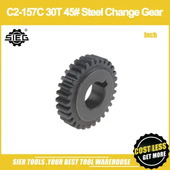 

Free Shipping!/C2-157C Inch 30T 45# Steel Change Gear/SIEG C2/C3 M1 30T Change Gear/Inch Type