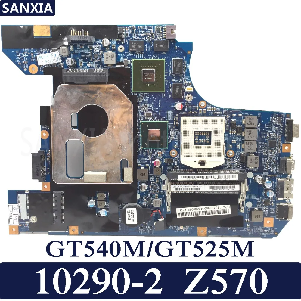 KEFU 10290-2 48.4PA01.041 LZ57 MB Laptop motherboard for Lenovo Z570 Test original mainboard GT540M/525M Graphics card chp 525m