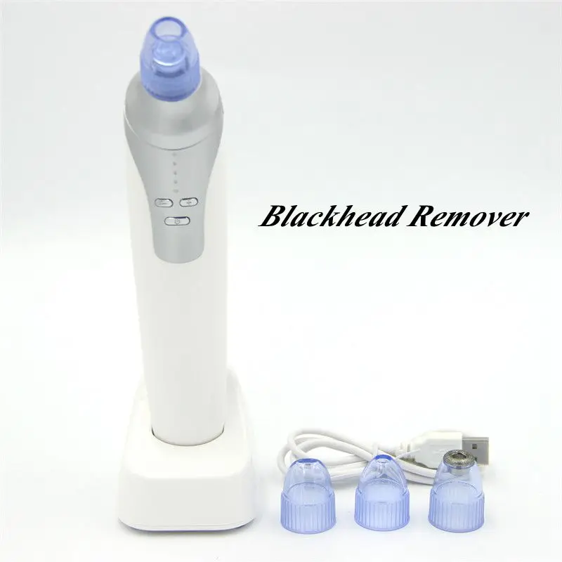 

4 In 1 Blackhead Remover Suction Machine Vacuum Suction Microdermabrasion Diamond Machine Rechargeable Electric Blackhead Remove