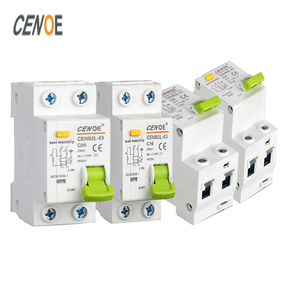 

fashionable shape high cost performance Leakage protection circuit breaker DPNL 63A 230V 50HZ/60HZ 1P+N mini circuit breaker 63A