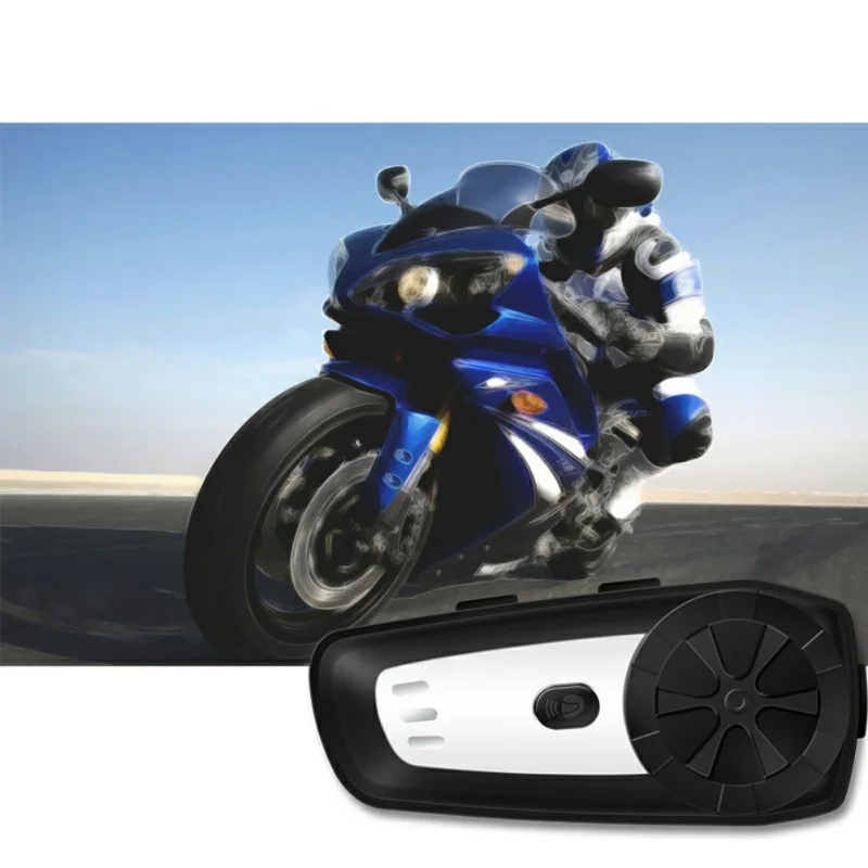 Newest Motorcycle Helmet Intercom Interphone Headset Walkie Talkie Waterproof Bluetooth Headset