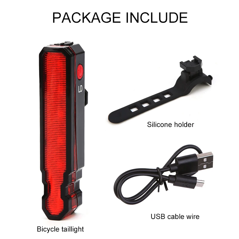 Cheap USB Rechargeable Bicycle Lamp Front Handlebar Torch Light L2 LED Headlight with Safety Taillight for Night Cycling Camping 33