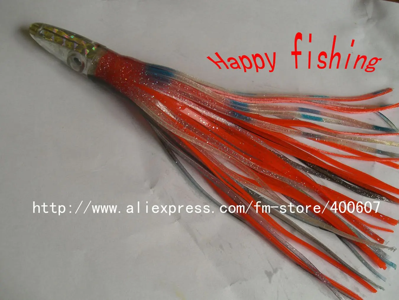8' Red &amp Dotted Double Layer Skirt sea fishing lures soft baits Resin head skirt bait Trolling Lure for Tuna/Marlin/Elops | Спорт и