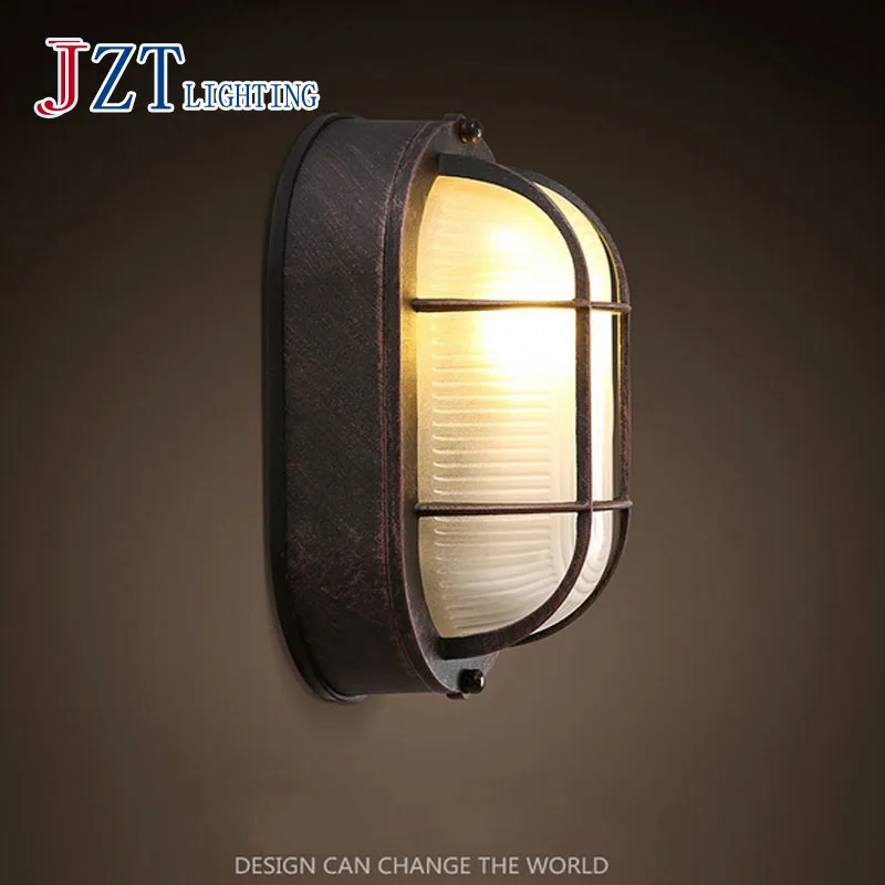 

T Simple Creative Fashion Wall Lamps LOFT Retro Modern iron Lights LED Bulb Modern Balcony Bedroom Home Lighting Dhl Free