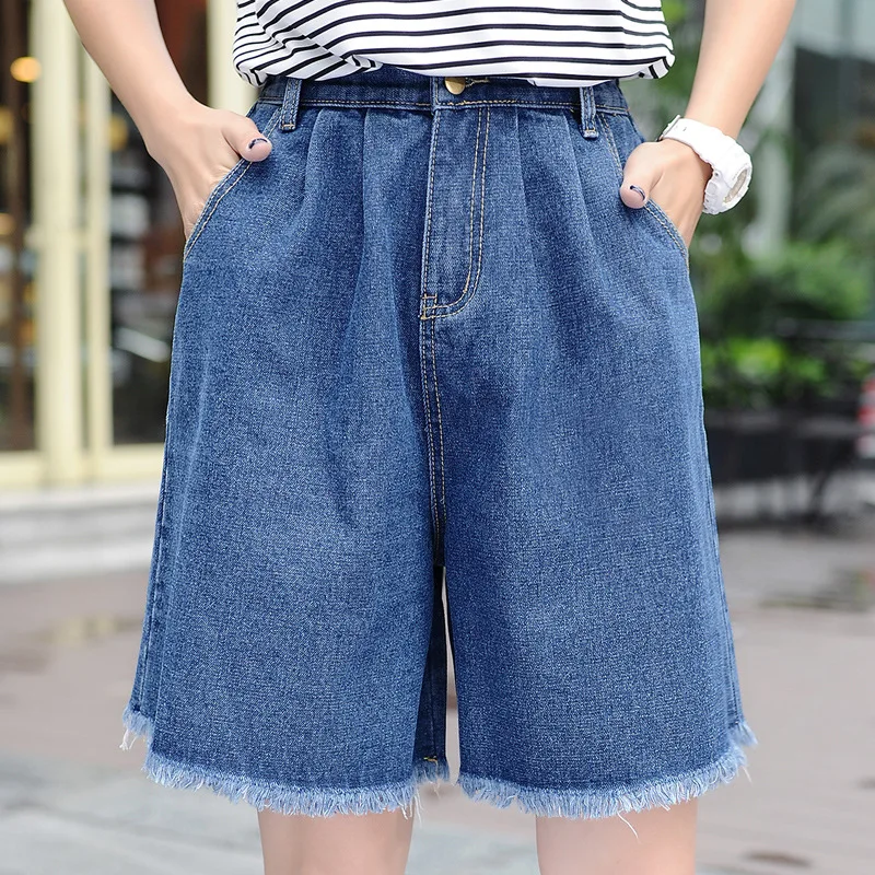 knee length mom shorts