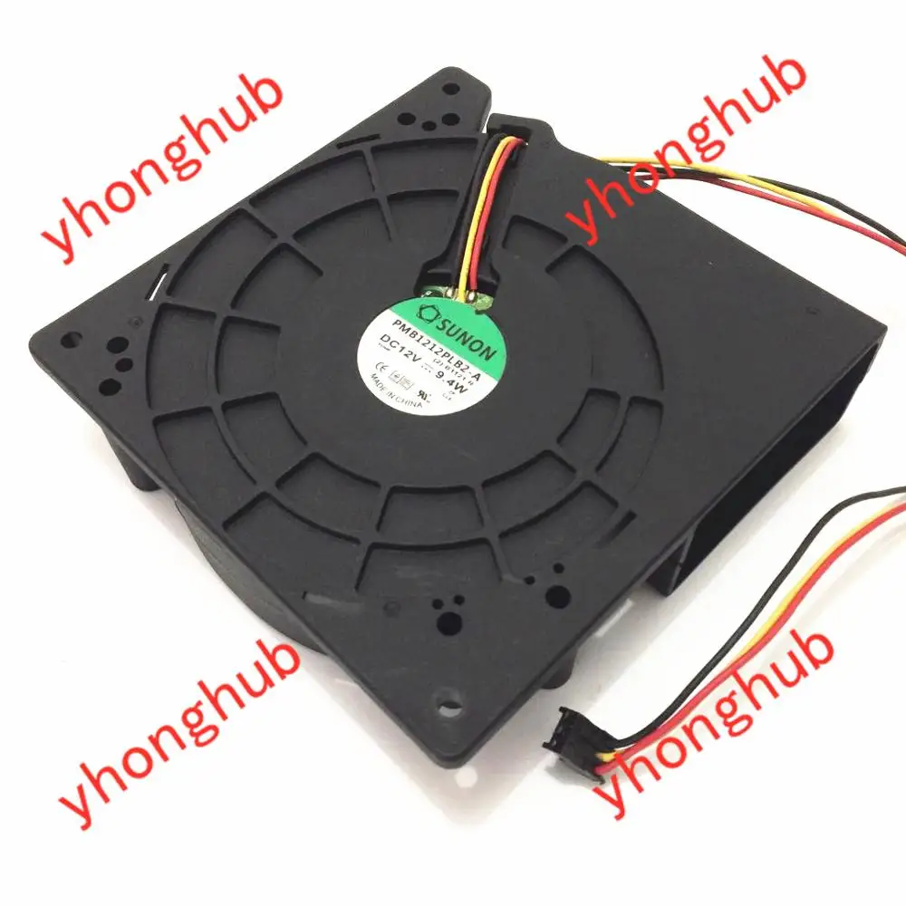 

SUNON PMB1212PLB2-A (2).B1121.R.GN Server Cooling Fan DC 12V 9.4W 120x120x38mm 3-wire