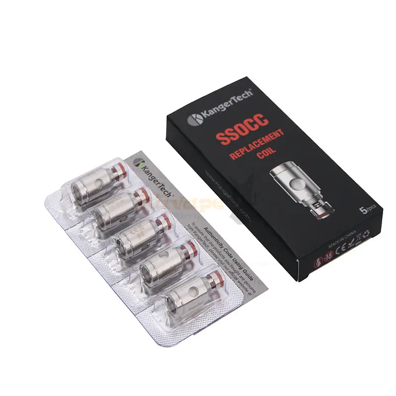 5 шт./лот Kanger subtank SSOCC катушки 0.15ohm/0.2ohm/0.5ohm/1.2ohm/1.5ohm Вертикальная катушка подходит для Subox Mini-c SubvodToptank Mini