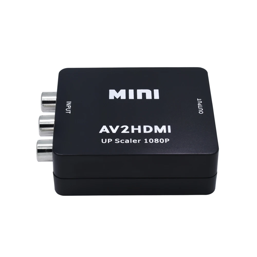 TISHRIC RCA AV HDMI CVBS к адаптеру HD 720P 1080P Mini av2hdmi видео конвертер Бесплатная доставка|av to|rca