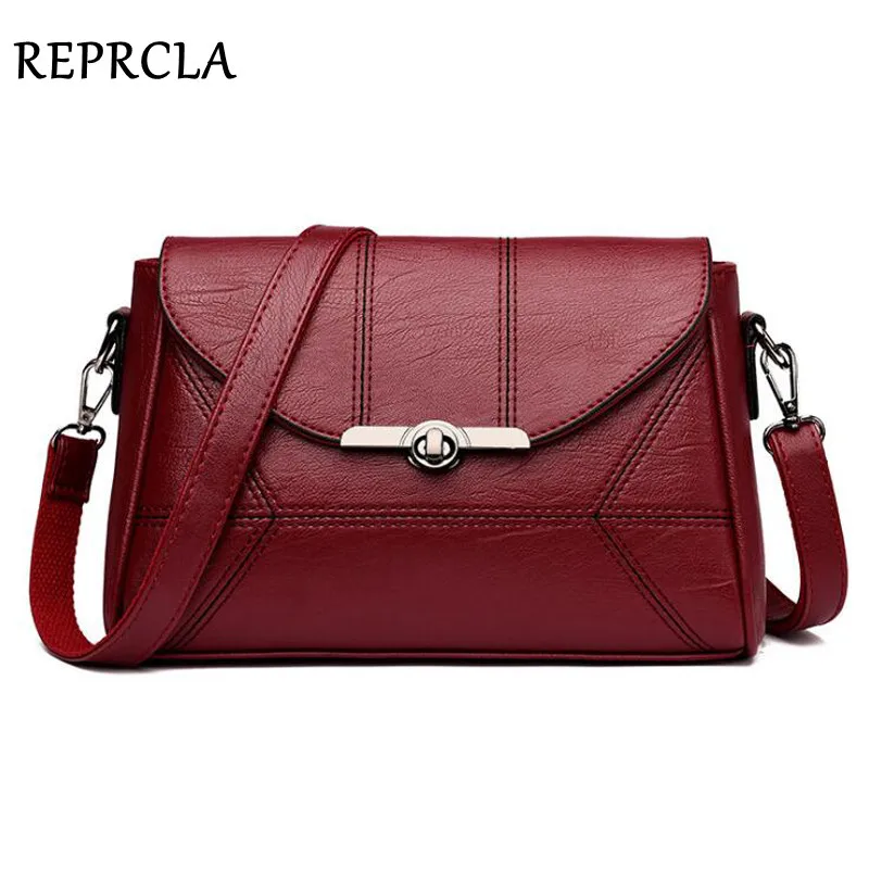 REPRCLA حقيبة كتف 2019 جديد أزياء النساء حقيبة ساع حقيبة يد فاخرة حريمي بو الجلود Crossbody حقائب للنساء بولسا