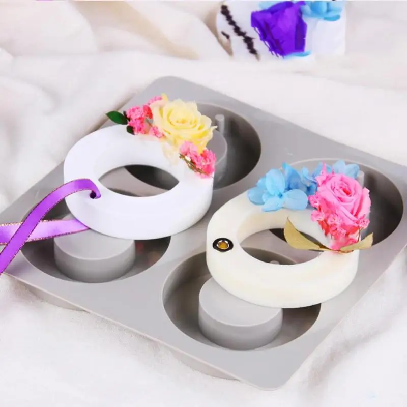 

DIY Aromatherapy Wax Silicone Mold Soap Flower Candle Mould Clay Crafts Gifts Decoration Ornaments E5M1