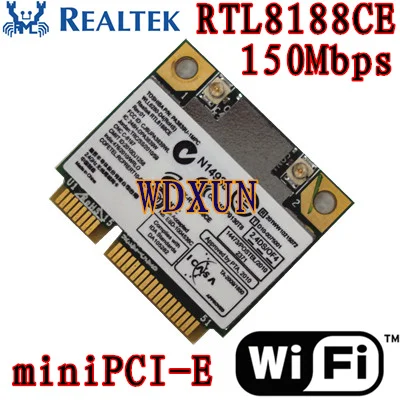 Realtek Rtl8188ce Беспроводная Wlan Wifi карта Acer Asus Toshiba 150 Мбит/с Половина Mini Pci e Pcie для