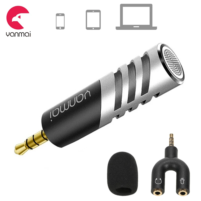 Yanmai R1 Mini Microphone For Phone Professional Adjustable Stereo