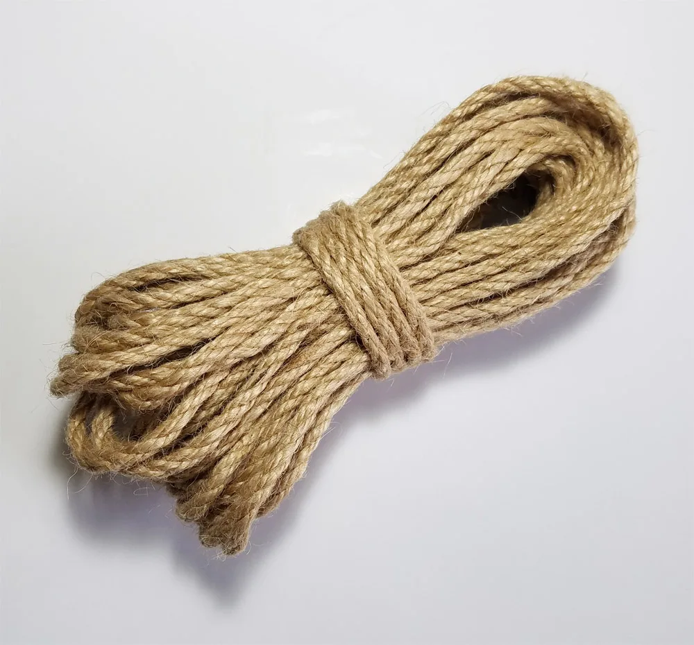 Natural Jute thread rope twine macrame cords for decoration handmade DIY