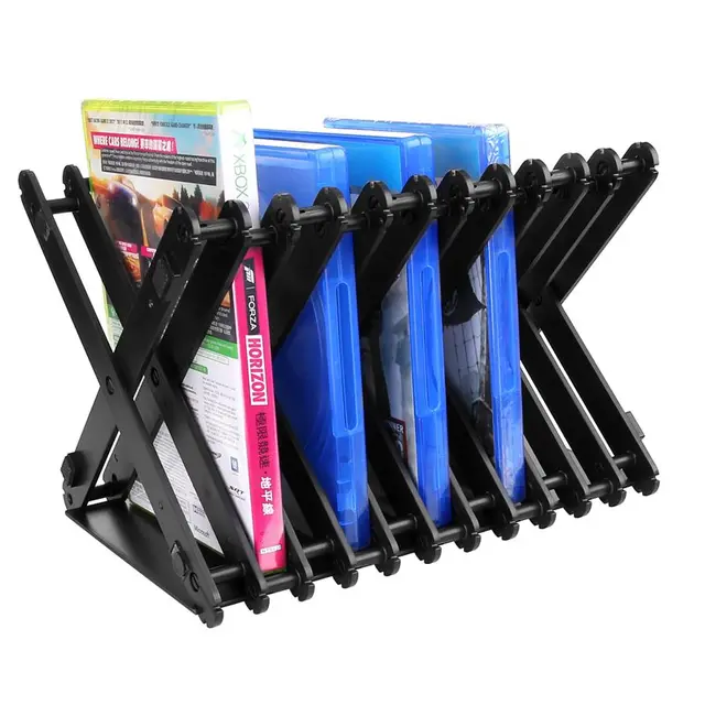 Cheap Multi-angle Disc Storage Holder Game CD DVD Cases Rack Holder Stand For PS4/PS4slim/PS3/PS2/XBOX ONE S/XBOX360