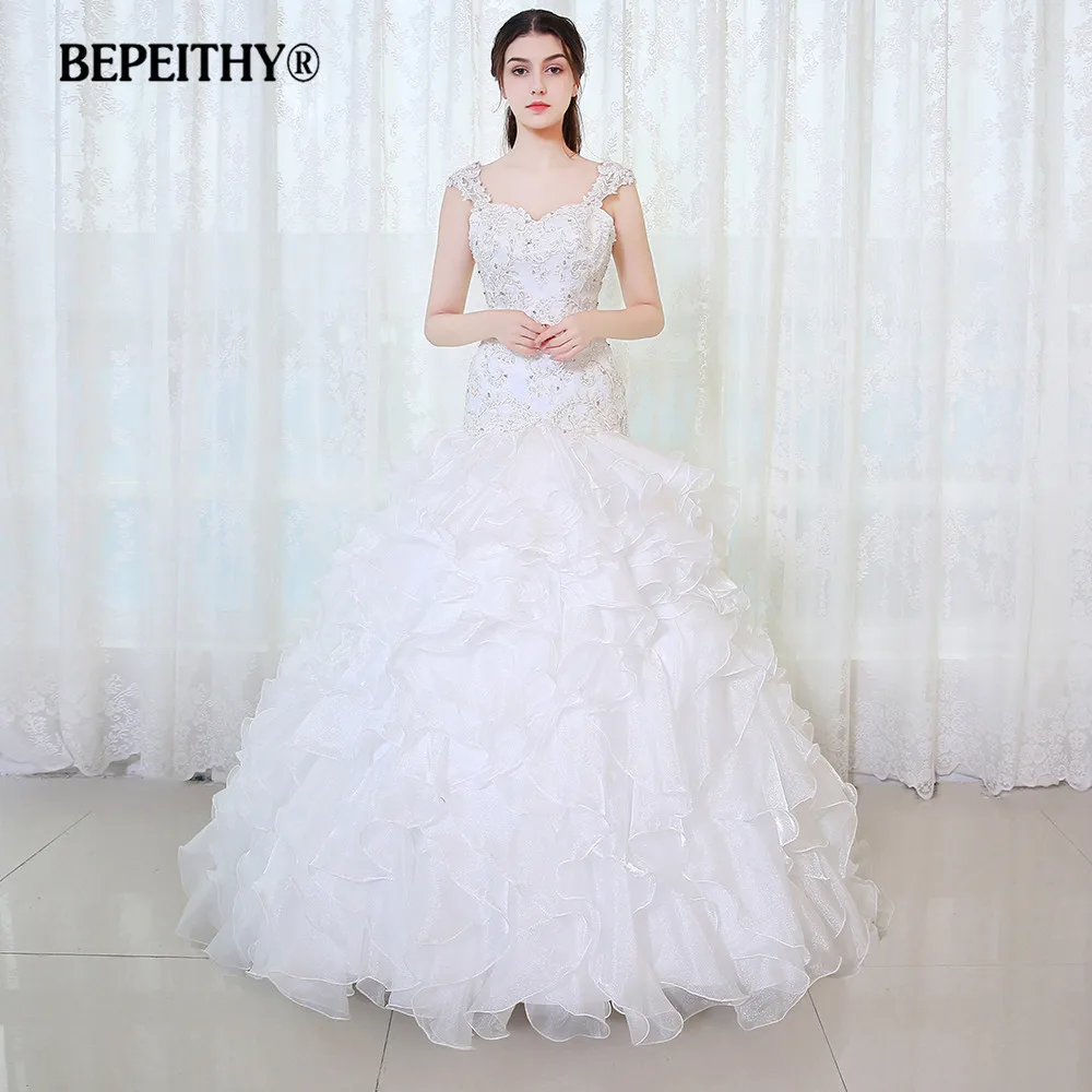 Bepeithy Vintage Zeemeermin Trouwjurk Vestidos De Novia 2020 Ruches Rok Lace Kralen Bruidsjurk Nieuwe Collectie Bepeithy Vintage Zeemeermin Trouwjurk Vestidos De Novia 2020 Ruches Rok Lace Kralen Bruidsjurk Nieuwe Collectie