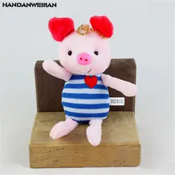 1 шт мини плюшевая игрушечная свинья небольшой кулон креативные милые мягкие свиньи игрушки куклы Детский подарок на день рождения
